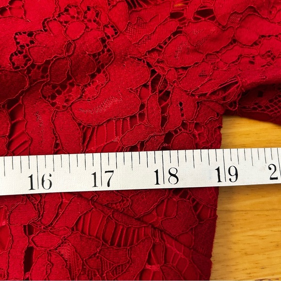 NWT RSVP by Talbots Lace Overlay Long Sleeve Dress - Picture 9 of 10